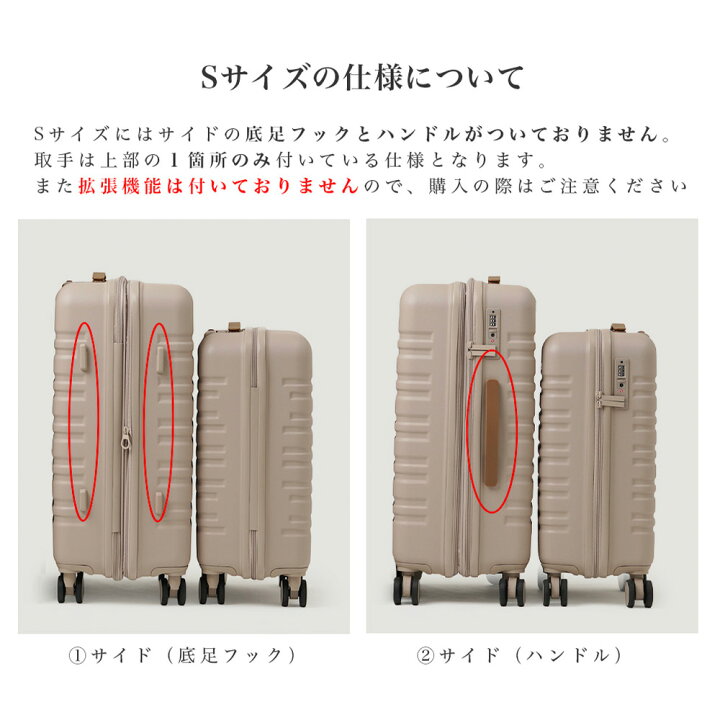 楽天市場】【最大50％OFFクーポン発行中】2個セット スーツケース s 