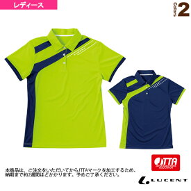 ゲームシャツ／JTTA公認マーク付／レディース（XLP-489xP）《ルーセント 卓球ウェア（レディース）》