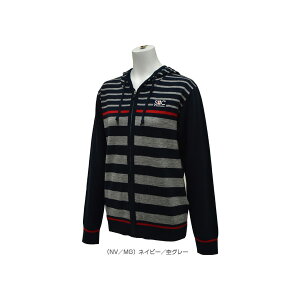ボーダーニット ZIPパーカー/レディース(STC-AHW6113) セントクリストファー テニス・バドミントンウェア(レディース)