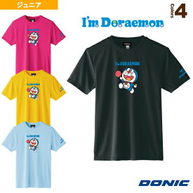 卓球TシャツB／DONIC × I am DORAEMON／ジュニア（YL111）《DONIC 卓球ジュニアグッズ》