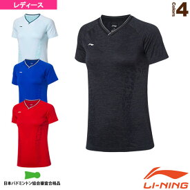 中国ナショナルチームゲームシャツ／世界選手権2019モデル／レディース（AAYP098）《リーニン テニス・バドミントンウェア（レディース）》