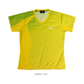 ゲームシャツ／襟なし／JTTA公認マーク付／レディース（XLH-249xP）《ルーセント 卓球ウェア（レディース）》