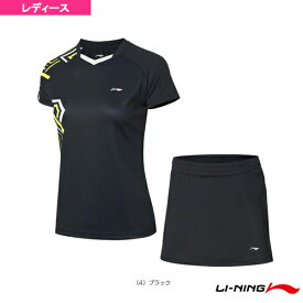 ゲームシャツ＋スカートセット／レディース（AATQ064）《リーニン テニス・バドミントン ウェア（レディース）》