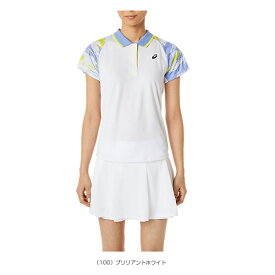ドライ ウイメンズグラフィックポロシャツ／レディース（2042A234）《アシックス テニス・バドミントン ウェア（レディース）》