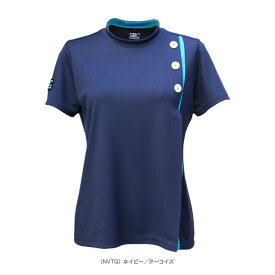 ウィズボタンゲームシャツ／レディース（STC-BBW6331）《セントクリストファー テニス・バドミントンウェア（レディース）》