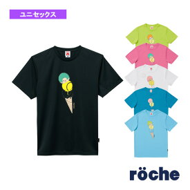 モンチッチrocheコラボTシャツ／ユニセックス（M0069）《ローチェ（roche） テニス・バドミントン ウェア（メンズ/ユニ）》