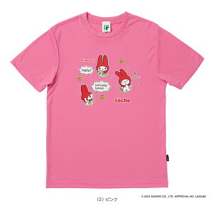 サンリオキャラクターズrocheコラボTシャツ/My Melody/ユニセックス(S0003) ローチェ(roche) テニス・バドミントンウェア(メンズ/ユニ)