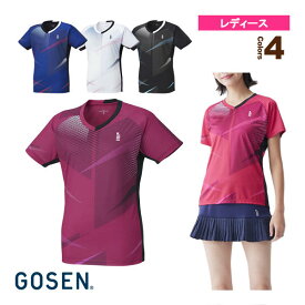ゲームシャツ／レディース（T2301）《ゴーセン テニス・バドミントン ウェア（レディース）》