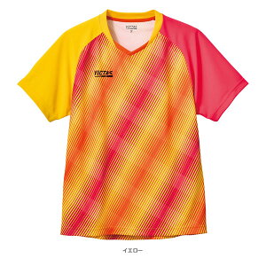 バイアスストライプゲームシャツ ジュニア 612301《ヴィクタス 卓球ウェア(ジュニア)》