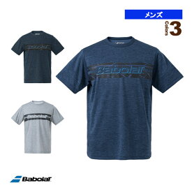半袖ゲームシャツ／PURE SHORT SLEEVE SHIRT／メンズ（BUP3554）《バボラ テニス・バドミントン ウェア（メンズ/ユニ）》