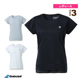 半袖ゲームシャツ／VS SHORT SLEEVE SHIRT／レディース（BWP3571）《バボラ テニス・バドミントン ウェア（レディース）》