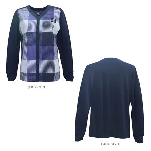 パネルチェックカーディガン/レディース(STC-BCW6419) セントクリストファー テニス・バドミントンウェア(レディース)