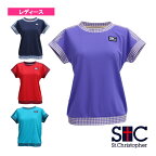 ピエドプルエッジゲームシャツ／レディース（STC-BCW6425）《セントクリストファー テニス・バドミントン ウェア（レディース）》