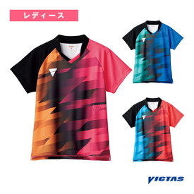 V-LGS401／ゲームシャツ／レディース（512402）《ヴィクタス 卓球 ウェア（レディース）》