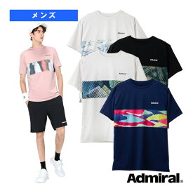 ブロッキングライングラフィックTシャツ／メンズ（ATMA401）《アドミラル(Admiral) テニス・バドミントン ウェア（メンズ/ユニ）》