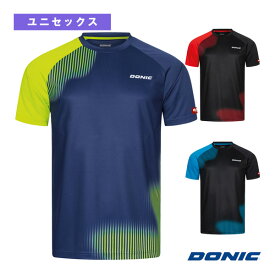 DONICシャツ ピーク／ユニセックス（GL145）《DONIC 卓球 ウェア（メンズ/ユニ）》