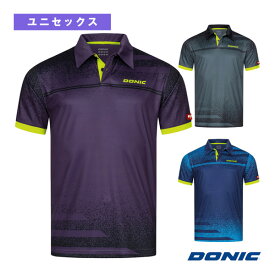 DONICシャツ ラフター／ユニセックス（GL147）《DONIC 卓球 ウェア（メンズ/ユニ）》