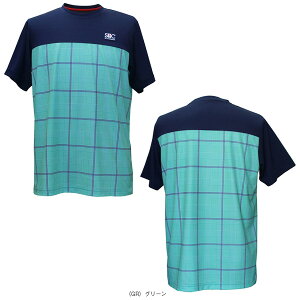 グレンチェックゲームシャツ/メンズ(STC-BDM5451)《セントクリストファー テニスウェア(メンズ/ユニ)》