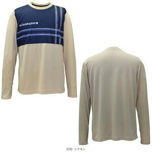 クロスラインロングスリーブシャツ/メンズ(STC-BDM5467)《セントクリストファー テニスウェア(メンズ/ユニ)》