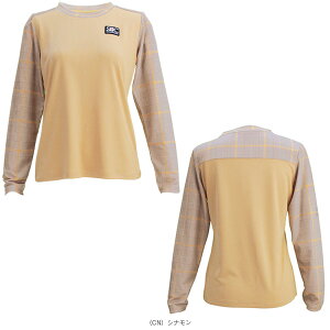 グレンチェックロングスリーブシャツ/レディース(STC-BDW6457)《セントクリストファー テニスウェア(レディース)》