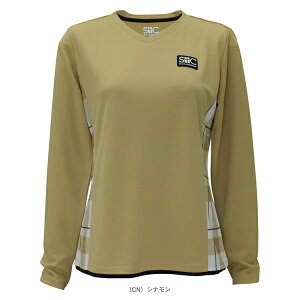 バックブロックチェックロングスリーブシャツ レディース STC-BEW2427 セントクリストファー テニスウェア(レディース)