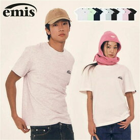 【韓国】EMIS 3Pack T-Shirt エミス 3パック Tシャツ 半袖 カットソー トップス 3枚セット 3枚組 パックT コットン100% 綿100 厚手 丈夫 伸びにくい ニューロゴ ロゴT プリントT リラックスフィット【emis】
