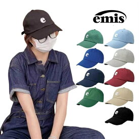 EMIS エミス COTTON CAP ロゴ ボールキャップ コットン100％ ベースボールキャップ 帽子 アウトドア ゴルフ 日焼け防止 紫外線対策 キャップ 春夏秋冬 大きいサイズ シンプル 女性 男性 韓