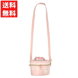 ちいかわ バニティポーチ ちいかわ CW00912 ピンク チェック レイヤード リボン おしゃれ かわいい 雑貨 春 おでかけ 斜めがけ 肩掛け ショルダー ストラップ ちいかわ バッグ ポリエステル シンプル