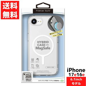 iPhone 17e/16e�p MagSafe �Ή� �n�C�u���b�h�P�[�X �N���A �}�O�Z�[�t TPU �A�C�t�H�� �ϋv�� �X�g���b�v�z�[��