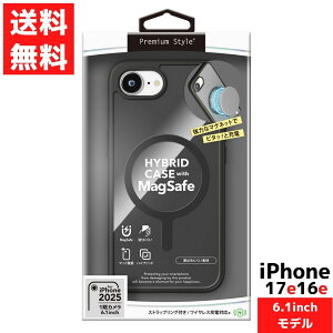 iPhone 17e 16e�p MagSafe �Ή� �n�C�u���b�h�P�[�X �N���A�u���b�N �}�O�Z�[�t TPU �A�C�t�H�� �ϋv�� �X�g���b�v�z�[��