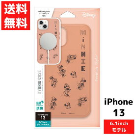 iPhone 13 対応 MagSafe対応 抗菌ハイブリッドケース ミニーマウス ケース スマホ カバー アイフォン