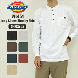 ディッキーズ Dickies tシャツ WL451 定番 シャツ 長袖 ロンt メンズ おしゃれ ブランド デッキーズ ヘンリーネック 無地 厚手 ポケット付き ワークウェア カジュアル 紳士服 アメカジ トップス