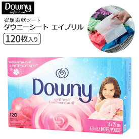 柔軟剤シート 定番 乾燥機用 ダウニーシート 大容量 ブランド ダウニー ドライヤーシート 香り 洗濯 家事 洗濯シート 120枚 downy 柔軟剤 エイプリルフレッシュ 生活雑貨 日用品