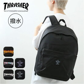 THRASHER スラッシャー リュック 22L 定番 バックパック デイパック リュックサック スクールリュック 撥水 はっ水 THR-272 ブランド ポケット 男女兼用 メンズ レディース カジュアル 通勤 通学