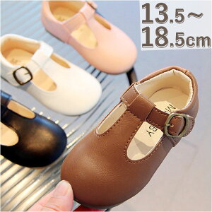 Tストラップシューズ 定番 靴 くつ フォーマルシューズ シューズ 赤ちゃん ベビー 子供 こども 合皮 柔らかい 面ファスナー シンプル ナチュラル 発表会 結婚式 入園 入学 卒園 卒業 女の子