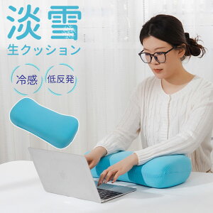 クッション 低反発 定番 マルチクッション 低反発クッション 低反発接触冷感クッション 楕円 ひんやり 冷感 腰当て 肘置き 枕 まくら おしゃれ かわいい 快適 PCクッション ソファー 椅子 い