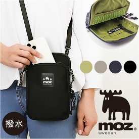 moz ショルダー バッグ ZZOK-05 定番 スマホショルダー ショルダーバック ショルダーバッグ スマホポーチ スマホポシェット 斜めがけバッグ モズ レディース スマートフォン 軽量 軽い 撥水 おしゃれ シンプル アウトドア レディースバッグ