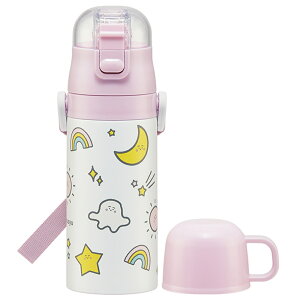 スケーター 水筒 キッズ ストロー コップ 350ml 定番 子供 こども 子供用 保育園 幼稚園 女の子 男の子 保冷 保温 ステンレス ステンレスボトル かわいい キャラクター ロック機能付き 肩掛け