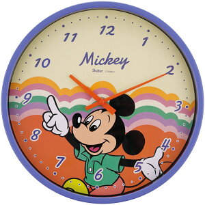 SKATER スケーター キャラクター 掛け時計 通販 壁掛け時計 ウォールクロック 時計 アナログ クロック 壁掛け キッズ おしゃれ かわいい ギフト 贈り物 レトロ ディズニー ミッキー ミニ