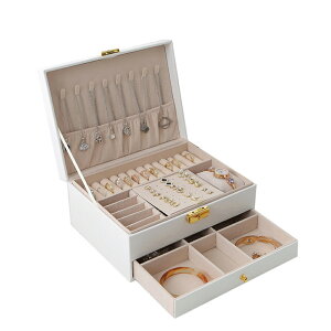 アクセサリーケース 鍵付き 定番 ジュエリーケース アクセサリーボックス ジュエリーボックス アクセサリー ジュエリー 収納 大容量 可愛い おしゃれ シンプル ネックレス 引き出し 腕時計