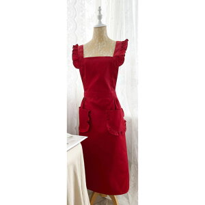 フリル エプロン おしゃれ 通販 大人 レディース かわいい フリルエプロン ひらひら メイドエプロン メイド風 無地 カフェエプロン ポケット カフェ サロン 制服 ユニフォーム キッチンファ