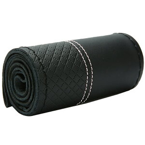 ハンドルカバー 本革 編み込み 定番 内装用品 ハンドル カバー ステアリングカバー 自動車用 カー用品 車 手縫い レザー 編み上げ シンプル おしゃれ 普通車 乗用車 カーアクセサリー ドライ