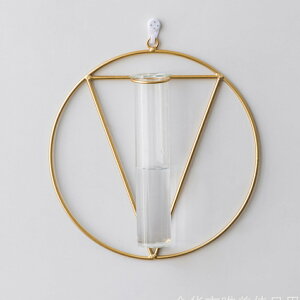 花瓶 一輪挿し 壁掛け 定番 花器 かびん フラワーベース ガラス 試験管 おしゃれ かわいい ワイヤーフレーム 壁かけ ナチュラル シンプル ゴールド リビング ダイニング 寝室 玄関 エントラ