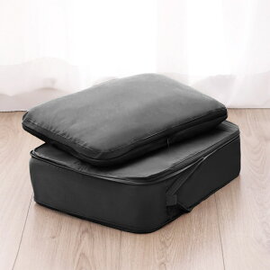 トラベルポーチ 圧縮 セット 2個 Mサイズ 定番 圧縮袋 ポーチ トラベルバッグ トラベルバック トラベル 圧縮バッグ 収納ポーチ 衣類 整理 収納 便利 旅行 出張 防災グッズ スペース節約 メン