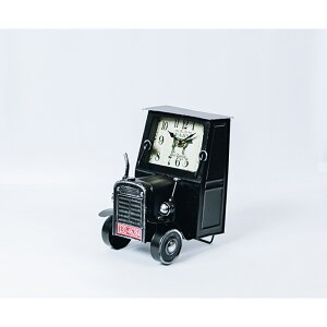 置き時計 おしゃれ 定番 時計 アナログ時計 En Fance EF-CL10 アンファンス 置時計 かわいい アンティークモチーフ ヴィンテージモチーフ 卓上時計 アナログ トラクター 置物 子供部屋 リビング