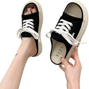 キャンバス サンダル レディース 定番 歩きやすい シューズ 靴 かかとなし 厚底サンダル スニーカー風 おしゃれ きれいめ かわいい 軽い 軽量 オフィスサンダル 職場 つっかけ 厚底靴 キャン