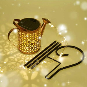 ガーデンライト ソーラーライト 定番 ガーデニング 照明 屋外照明 ライト 明かり ソーラー充電式 屋外 防水 アンティーク じょうろ型 じょうろ ジョウロ 設置簡単 LED テラス 庭 玄関 芝生 ベ