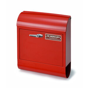 マーキュリー ポスト 定番 郵便受け 大型 壁掛け おしゃれ 郵便ポスト 鍵付き レトロ 郵便 ポスト 赤 カラフル アメリカン ハンドル付き MAIL BOX ハンドルロック メールボックス MERCURY MEHAMA エ