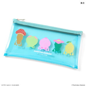 こびとづかん グッズ 定番 筆箱 ペンポーチ ペンケース こびとずかん クリアペンケース ポーチ かわいい 可愛い 小学生 中学生 絵本キャラクター こびと図鑑 なばたとしたか 文具ケース 文