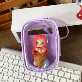 ぬいポーチ 15cm 定番 ぬいぐるみ 収納 ぬい ポーチ ぬいぐるみポーチ クリアポーチ 透明ポーチ 推し活ポーチ ぬいケース ミニポーチ 小物入れ コスメポーチ メイクポーチ 化粧ポーチ 15cm×10cm 推し活 推し活グッズ 透明 レディースバッグ